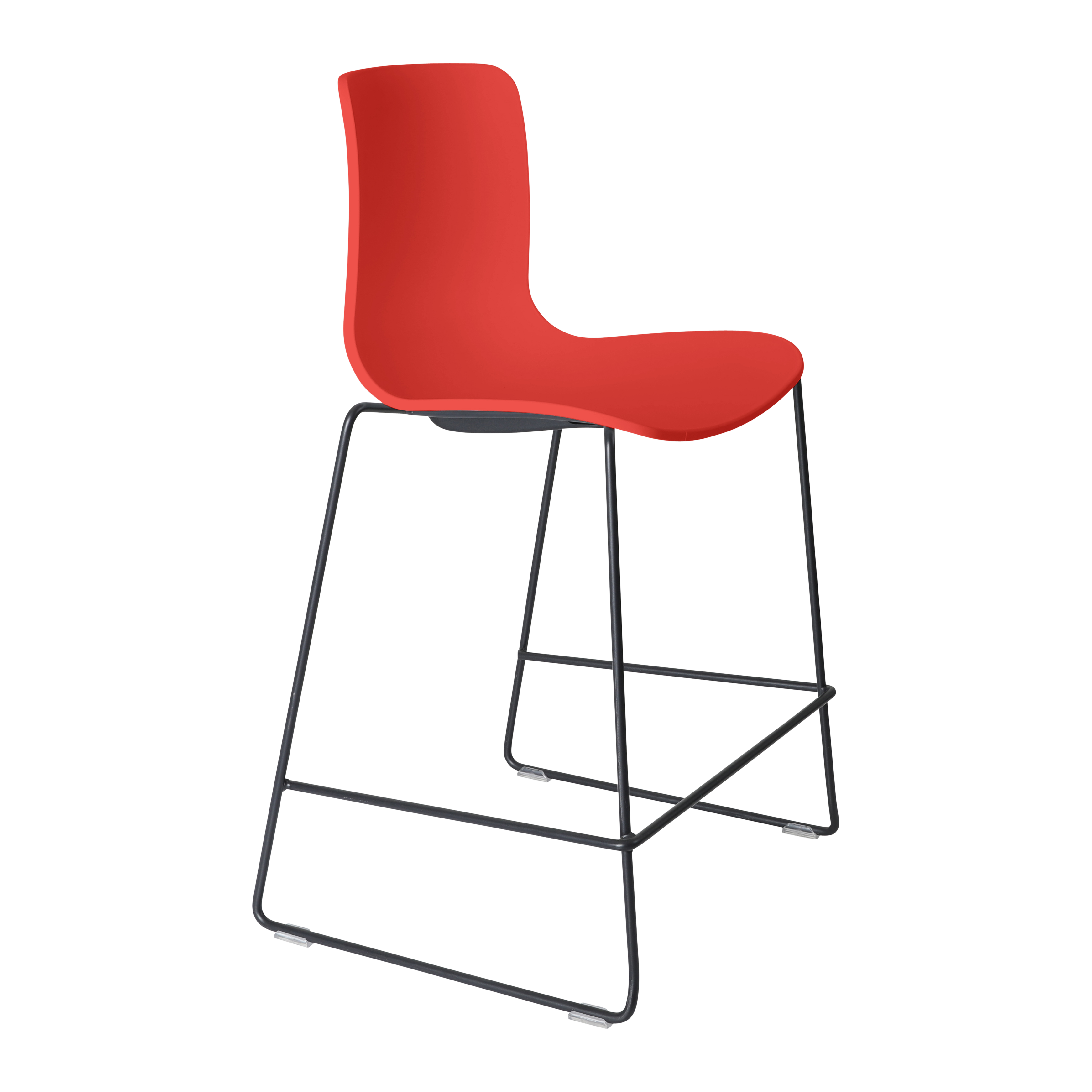 Acti Stool (Red / Stool Sled Base)